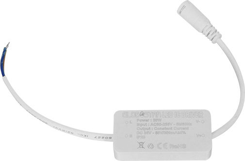 GloboStar Pătrat În aer liber Panou LED Putere 20W cu Alb Rece Lumini 21.5x21.5cm.