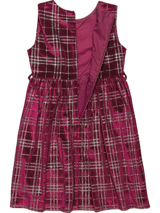 Alouette Kids Dress Checked Sleeveless Red