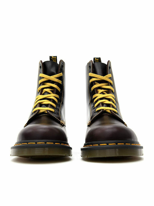 1460 Pascal Leather Brown Boots