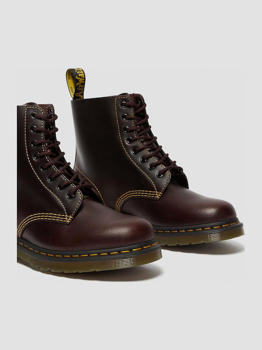 1460 Pascal Leather Brown Boots