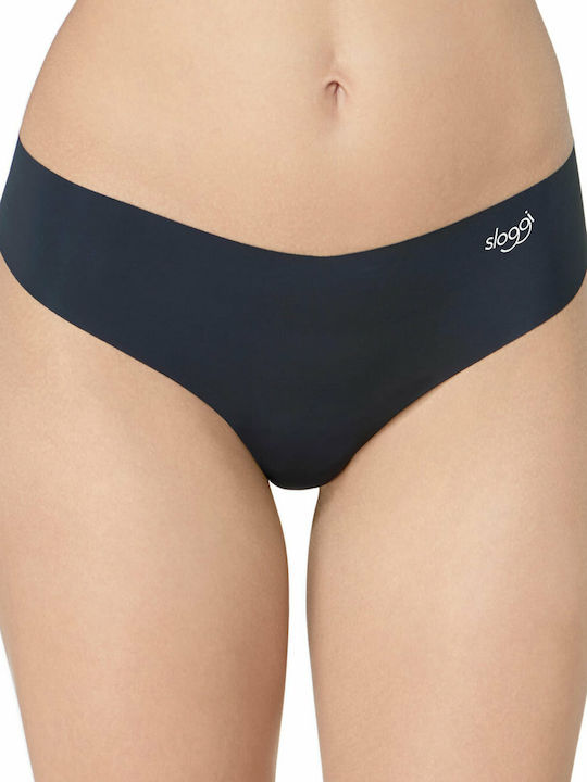Zero Hipster Γυναικεία String 2Pack χωρίς Ραφές Μαύρα