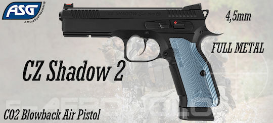 Asg Αεροβόλο Πιστόλι CO2 CZ Shadow 2 (Full Metal/Blowback) Blowback Μεταλλικό 4.5mm