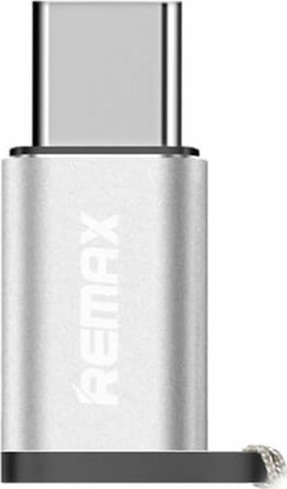 Remax RA-USB1 Μετατροπέας USB-C male σε micro USB female Ασημί 1τμχ