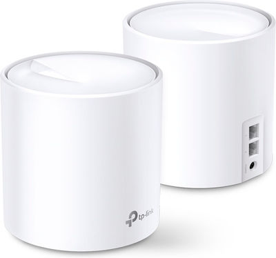 TP-LINK Deco X20 V1 Mesh Access Point Wi‑Fi 6 Dual Band (2.4 & 5GHz) σε Διπλό Kit