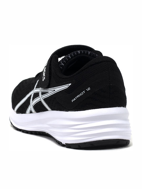 Patriot 12 Ps Kids Sports Shoes Running with Hoop & Loop Closure Black