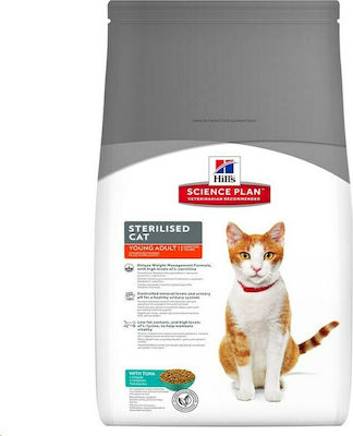 Hill's Science Plan Young Adult Sterilised Dry Food for Adult Neutered Cats with Ton 1.5kg