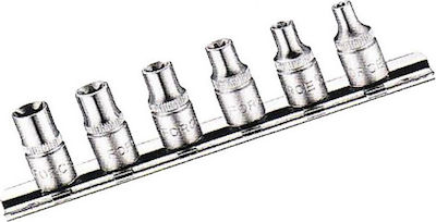 Force Căpăcei Torx cu Patrat de Prindere 1/4" Set 6buc