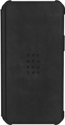 UAG Metropolis Leather Book Durable Black (iPhone 12 Pro Max)