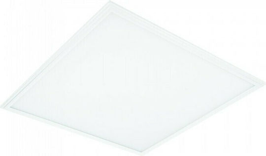 V-TAC Τετράγωνο Χωνευτό LED Panel 40W με Θερμό Λευκό Φως 3000K 60x60εκ.