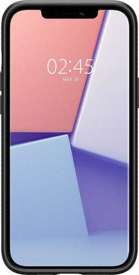 Spigen Liquid Air Back Cover Silicone Black (iPhone 12 / 12 Pro)