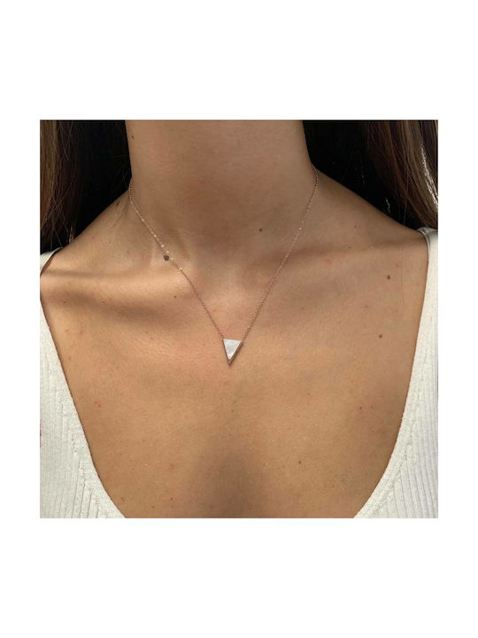 Necklace with Fildisi - ACHALI ROSE GOLD