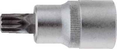 Force Bit-Stecknuss mit Spline-Bit und Antriebsvierkant 1/2'' Größe M6 1Stück