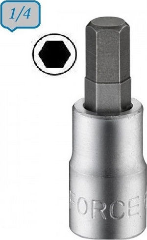 Force Socket 1/4" Allen Walnut with Allen Head and Socket 1/4'' H5x32mm