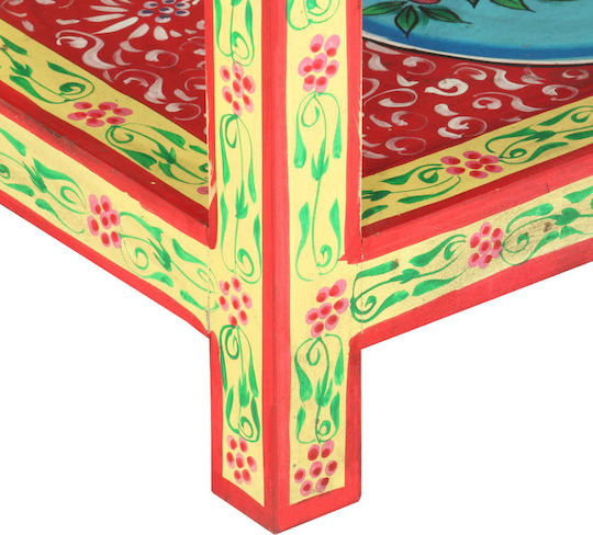 Solid Wood Console Table Multicolour L80xW35xH75cm