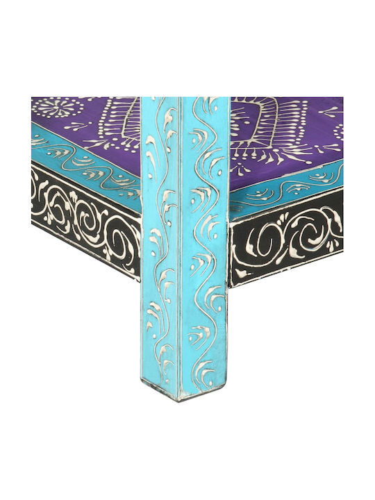 Solid Wood Console Table Multicolour L80xW35xH75cm