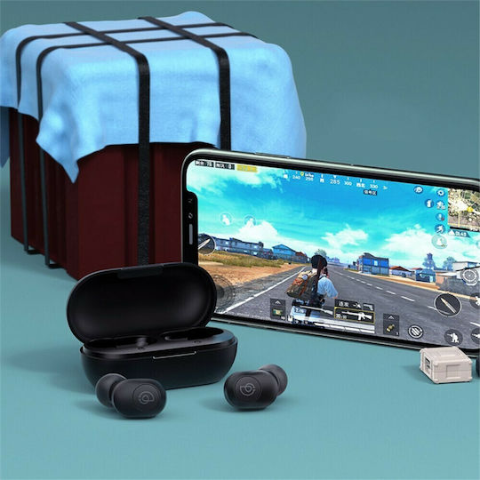 Haylou GT2S In-ear Bluetooth Handsfree Ακουστικά με Θήκη Φόρτισης Μαύρα