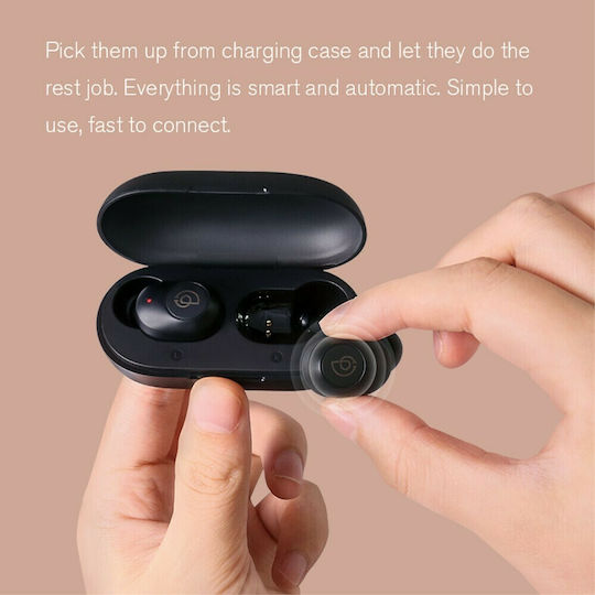 Haylou GT2S In-ear Bluetooth Handsfree Ακουστικά με Θήκη Φόρτισης Μαύρα