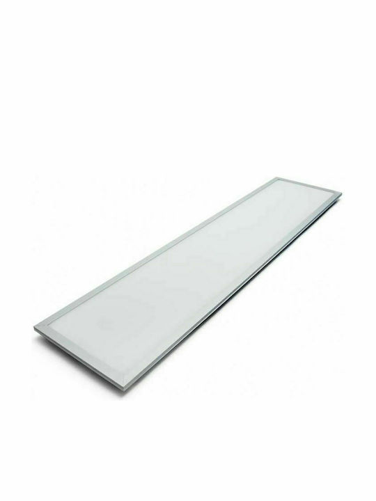 VK Lighting Rectangular Recessed LED Panel 40W with Cool White Light 6000K 120x30cm
