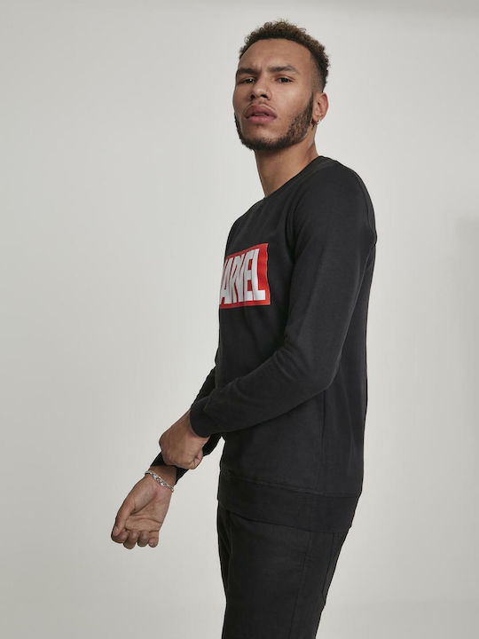Merchcode Logo Crewneck T-shirt Μαύρο