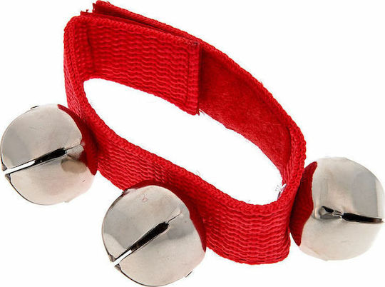 Nino Percussion Wrist Bell με 3 Κουδούνια Κόκκινο