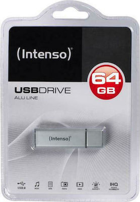 Intenso Alu Line 64GB USB 2.0 Stick Silver