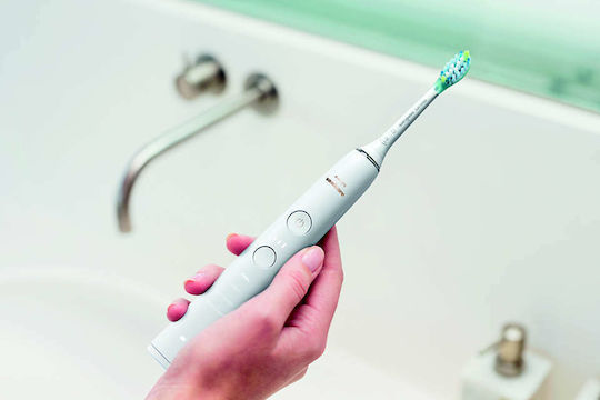 Philips Sonicare DiamondClean 9000 Electric Toothbrush with Timer, Pressure Sensor, and Travel Case White