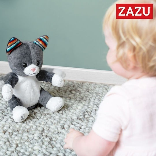 Zazu Sleep Toy Chloe the Kitten with Clappers made of Fabric with Music for 0++ Months