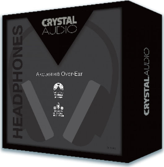 Crystal Audio OE-02 Wired On Ear Headphones Black 381415