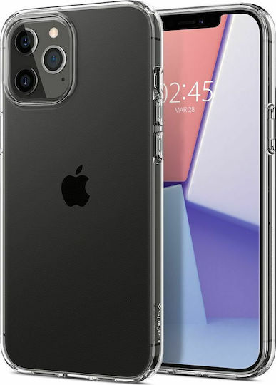 Spigen Liquid Crystal Back Cover Silicone Transparent (iPhone 12 / 12 Pro)