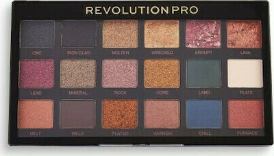 Revolution Beauty Pro Regeneration Eye Shadow Palette in Solid Form Bronze Age 14.4gr