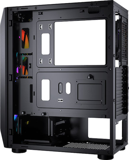 Cougar MX410 Mesh-G RGB Gaming Midi Tower Κουτί Υπολογιστή με Πλαϊνό Παράθυρο Μαύρο