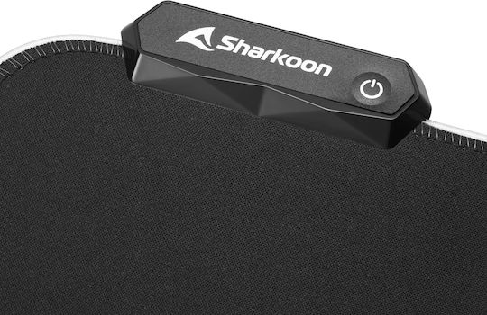 Sharkoon 1337 RGB V2 Gaming Mouse Pad Medium (360mm) With RGB Lighting Via USB Black