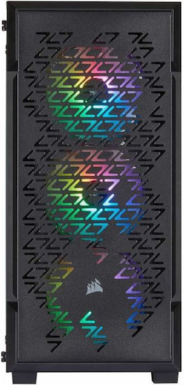Corsair iCUE 220T RGB Gaming Midi Tower Computer Case with Side Window Black