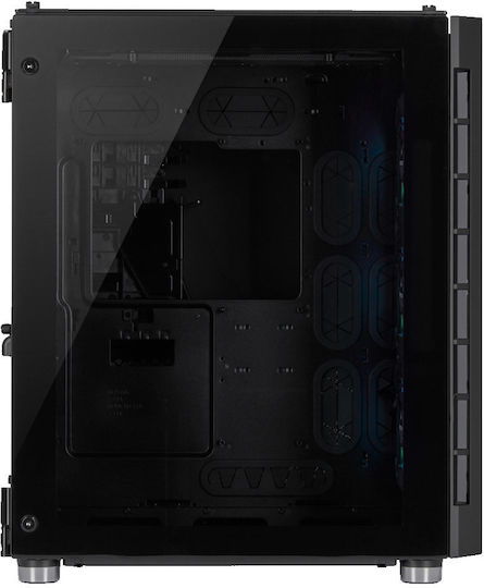 Corsair Crystal Series 680X RGB Gaming Midi Tower Κουτί Υπολογιστή με Πλαϊνό Παράθυρο Μαύρο
