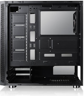Thermaltake V200 Tempered Glass Edition Gaming Midi Tower Κουτί Υπολογιστή με Πλαϊνό Παράθυρο Μαύρο