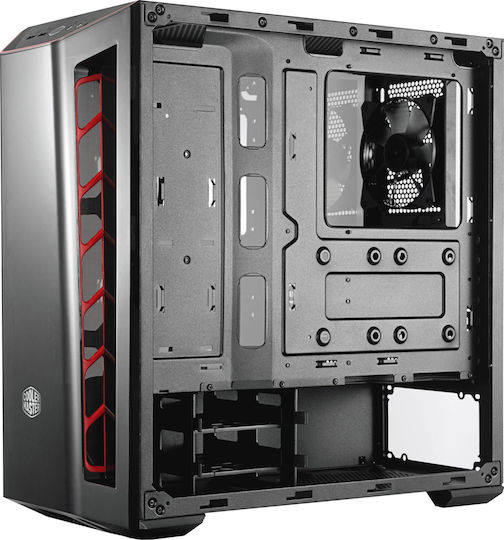 CoolerMaster MasterBox MB520 Midi Tower Κουτί Υπολογιστή με Πλαϊνό Παράθυρο Μαύρο