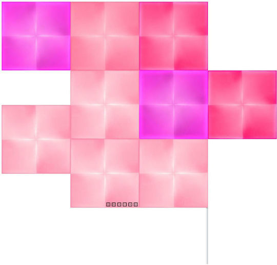 Nanoleaf Canvas Smarter Kit WiFi Lustră Decorativă Hexagon Alb 9buc