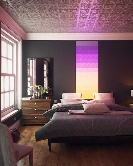 Nanoleaf Canvas Smarter Kit WiFi Lustră Decorativă Hexagon Alb 9buc