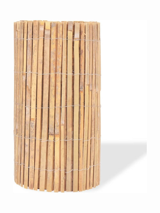vidaXL Καλαμωτή Μπαμπού με Μισό Ξύλο 50x1000cm