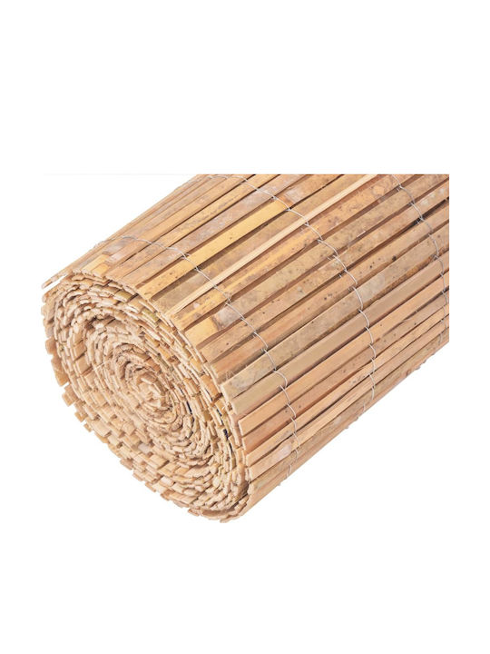 vidaXL Καλαμωτή Μπαμπού με Μισό Ξύλο 50x1000cm