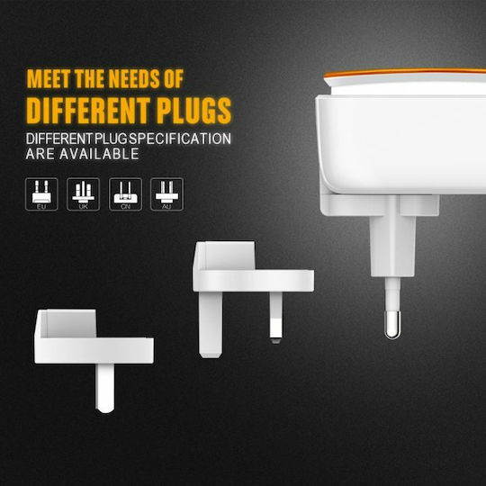 Ldnio Φορτιστής Χωρίς Καλώδιο με 3 Θύρες USB-A 17W Λευκός (A3305)