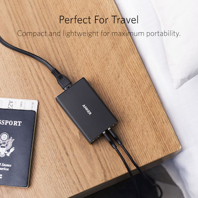 Anker Stație de încărcare cu 5 porturi USB-A 40W în culoarea Negru (PowerPort 5)