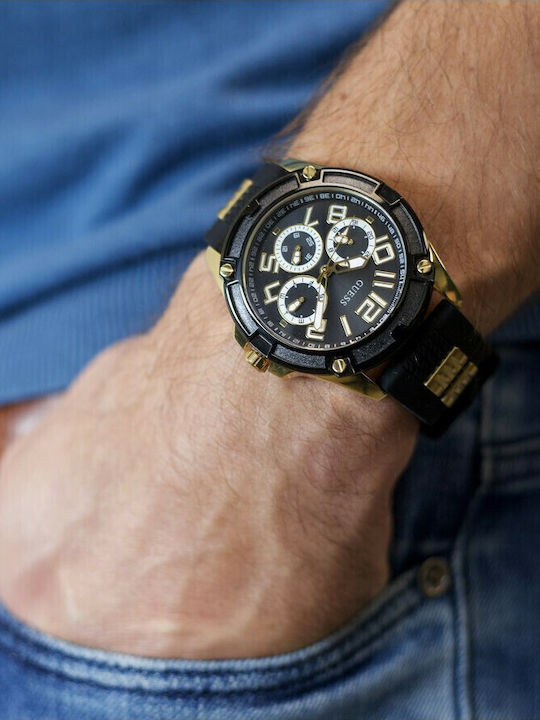 Guess Ρολόι Αυτόματο με Καουτσούκ Λουράκι Guess Ρολόι Αυτόματο με Καουτσούκ Λουράκι