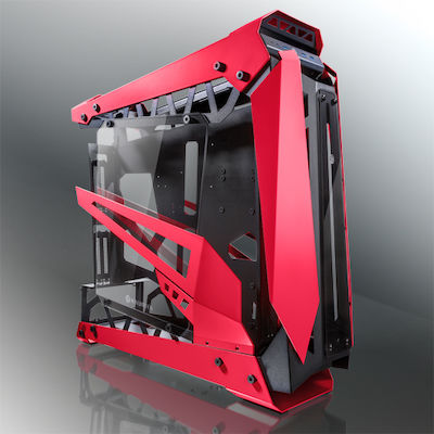 Raijintek NYX PRO Gaming Full Tower Computer Case with Window Panel Red