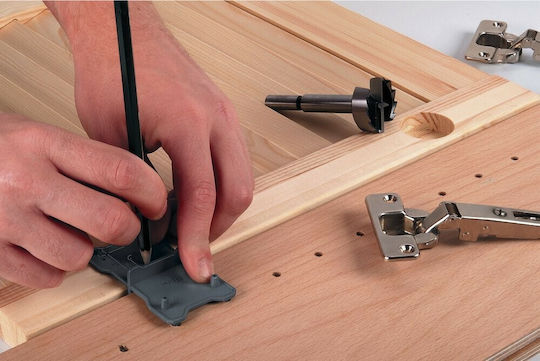 Wolfcraft Hinge Drill Set for Wood \ Plastic 90mm x 10mm with Guide 2pcs