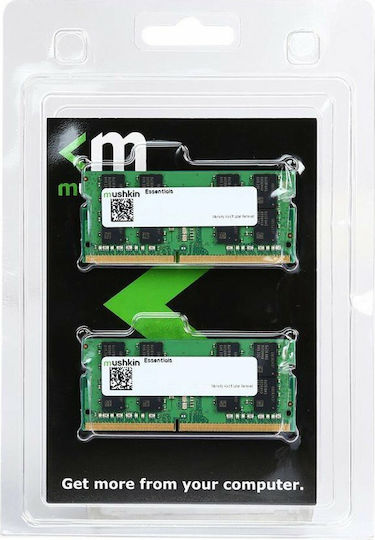 Mushkin Essentials 64GB DDR4 RAM with 2 Modules (2x32GB) and 3200 Speed for Laptop
