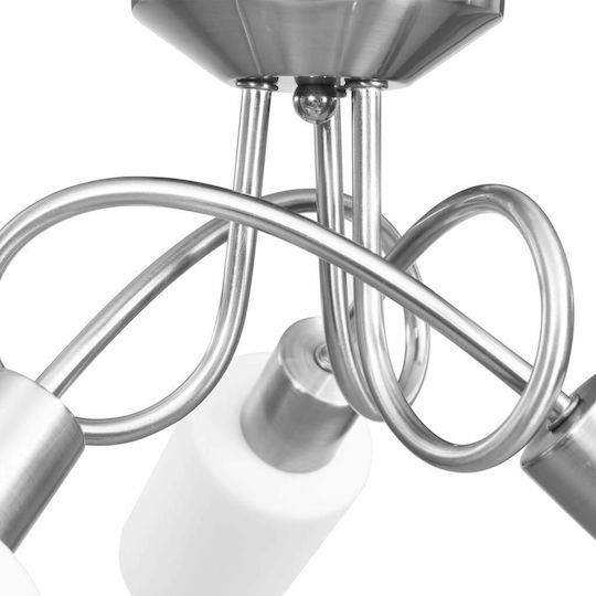 vidaXL Ceiling Mount Light 50cm Silver with Socket E14