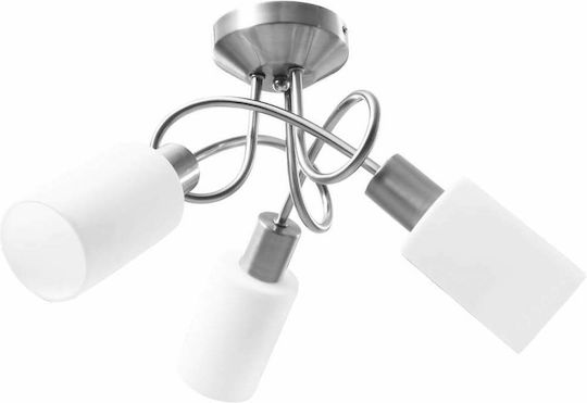 vidaXL Ceiling Mount Light 50cm Silver with Socket E14
