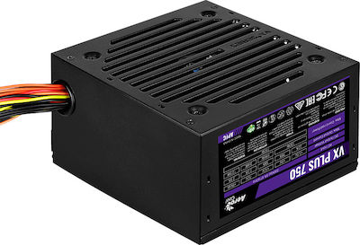 Aerocool VX Plus 750W Schwarz Computer-Netzteil Voll verkabelt 80 Plus Standard