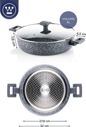 Westinghouse Flacher Topf aus Aluminium 6Es / 32cm